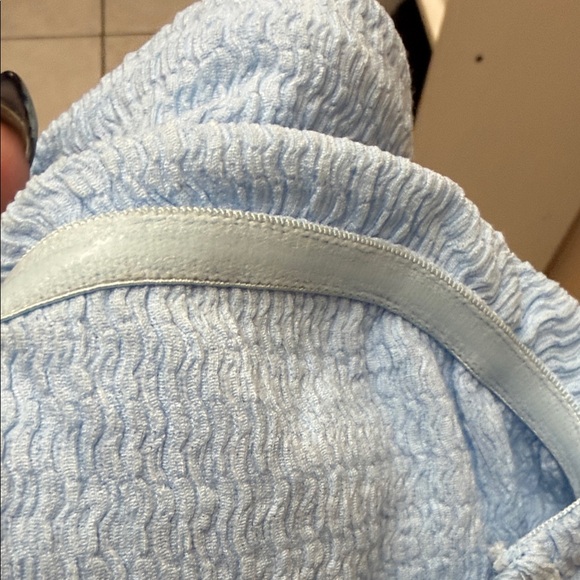 Light Blue Strapless Women's Top - Picture 5 of 5